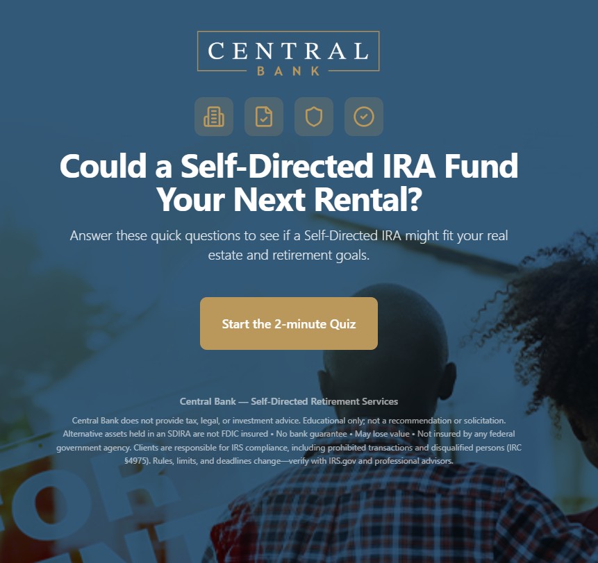 Central Bank Utah Self-Directed IRA Quiz
